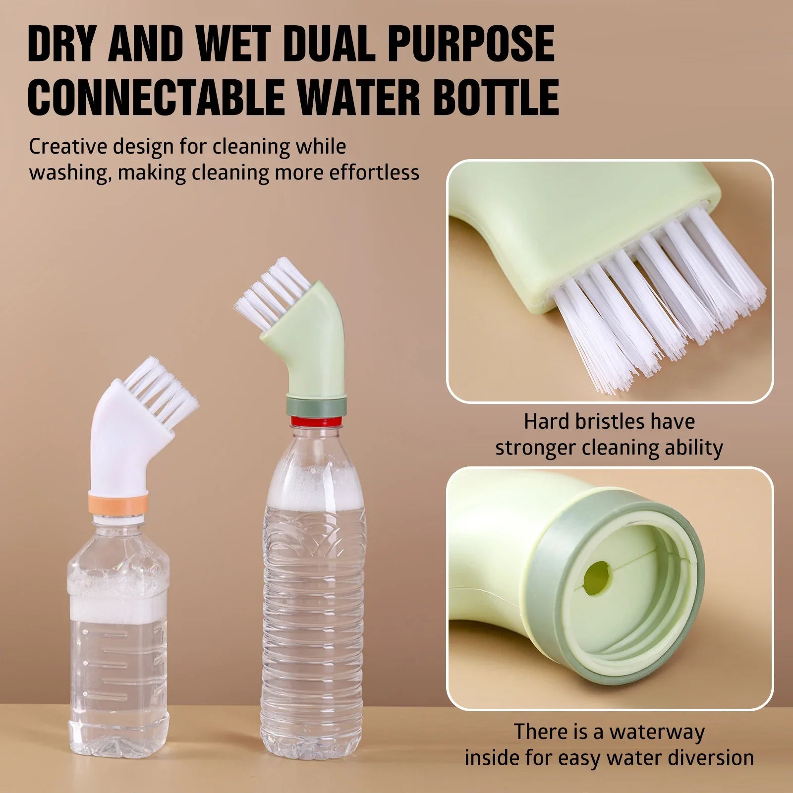 2 In 1 Water Bottle Brush Cleaner