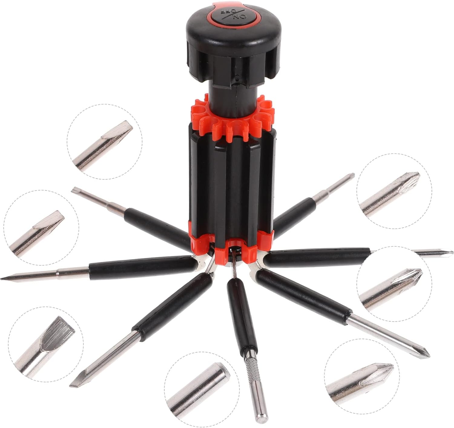 8 in 1 Screwdriver with Flashlight